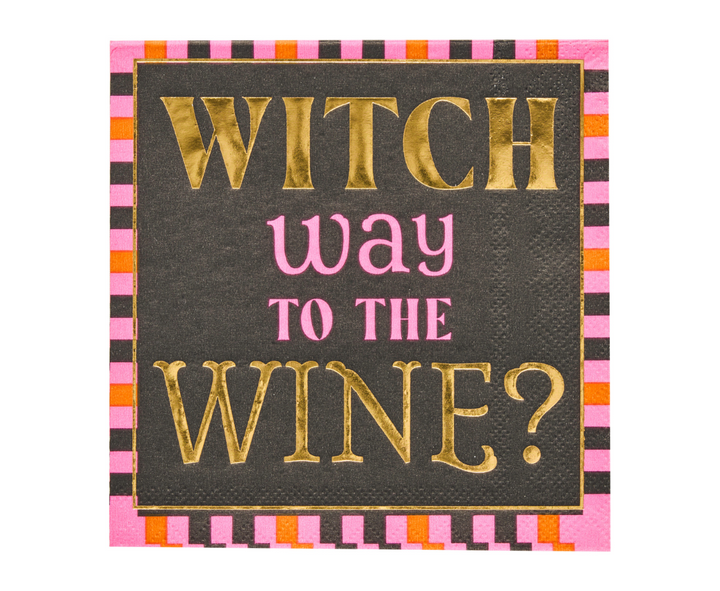 Boo Bold Cocktail Napkins B/26pk