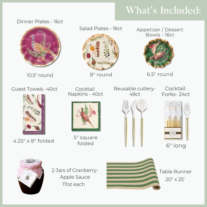 Feather Grove: Thanksgiving Table for 16