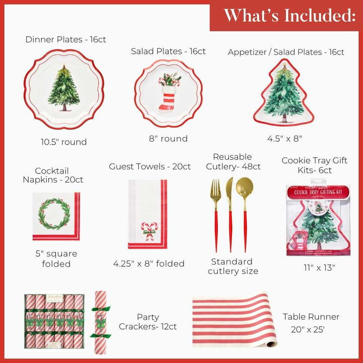 Merry & Bright: Christmas Table for 16