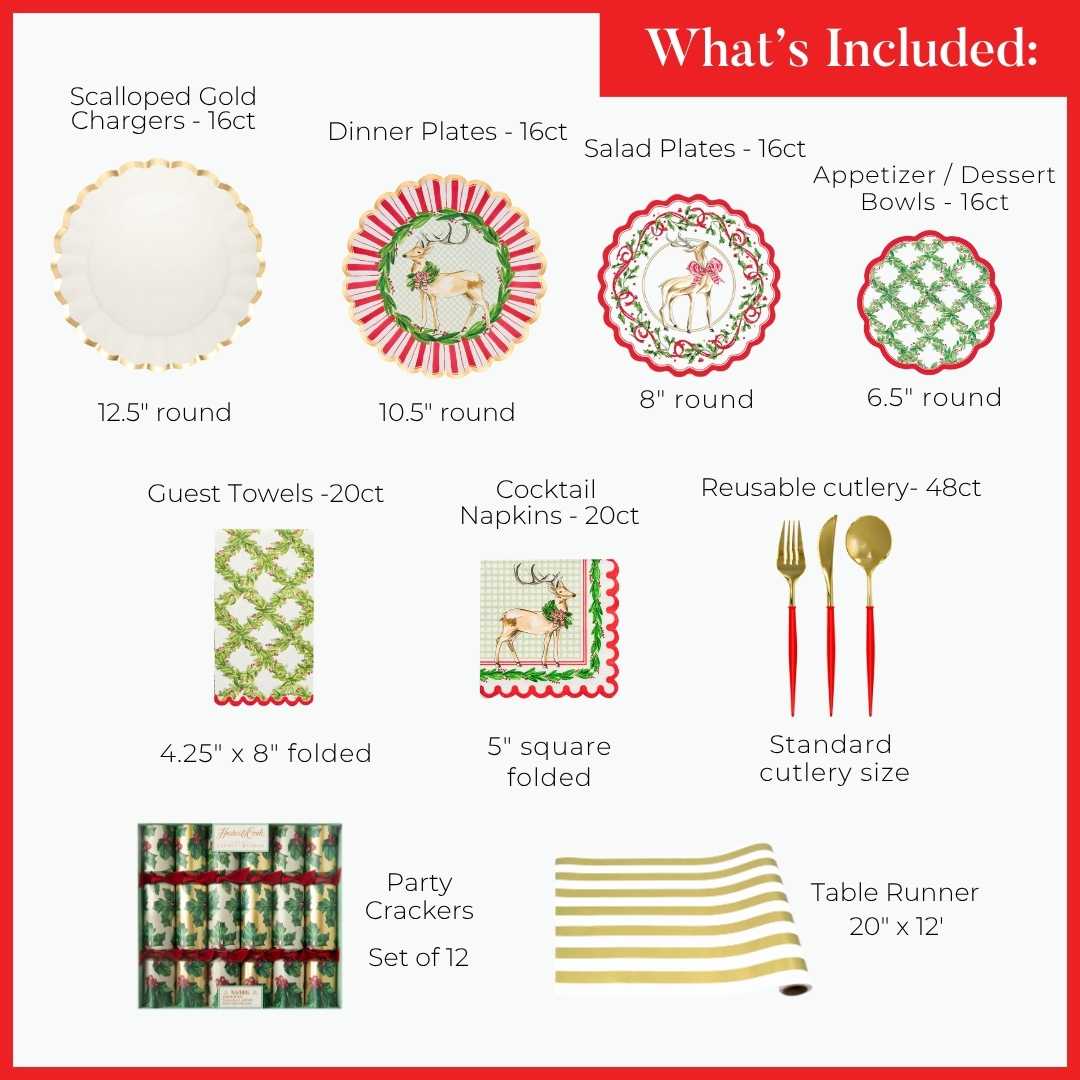 Holly Berry: Christmas Table for 16