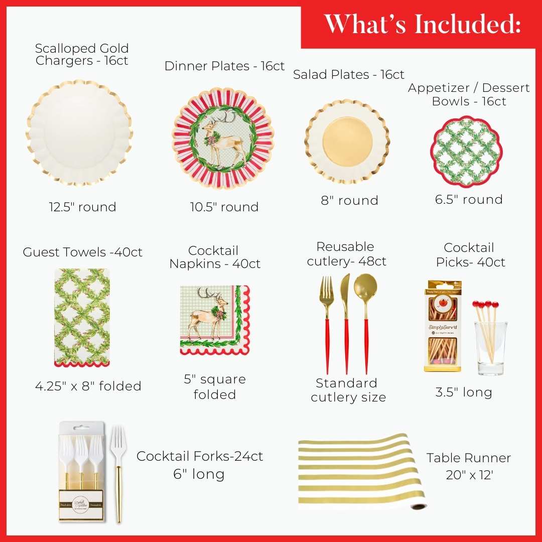 Holly Berry: Christmas Table for 16