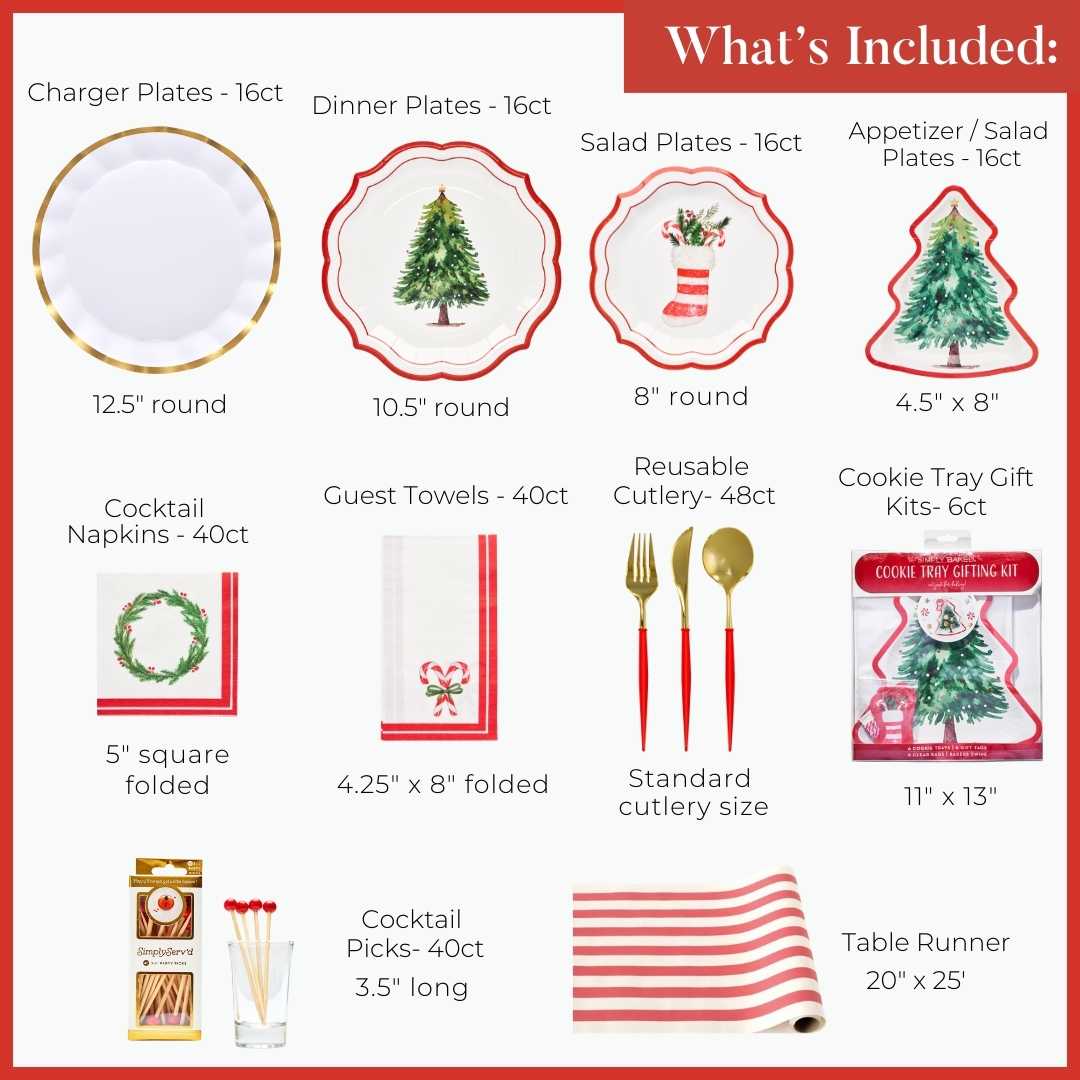Merry & Bright: Christmas Table for 16