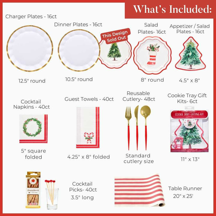 Merry & Bright: Christmas Table for 16