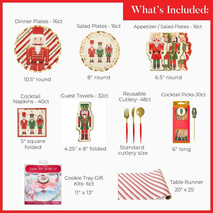 Nutcracker: Christmas Table for 16