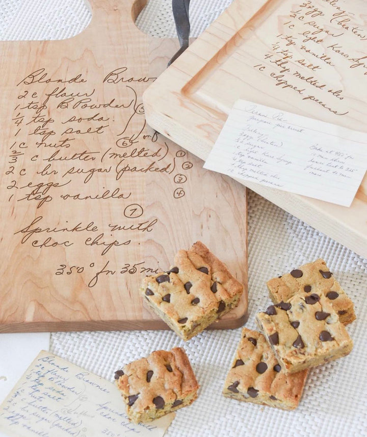 Engraved Recipe Maple Board | Personalized Recipe | 16 x 10