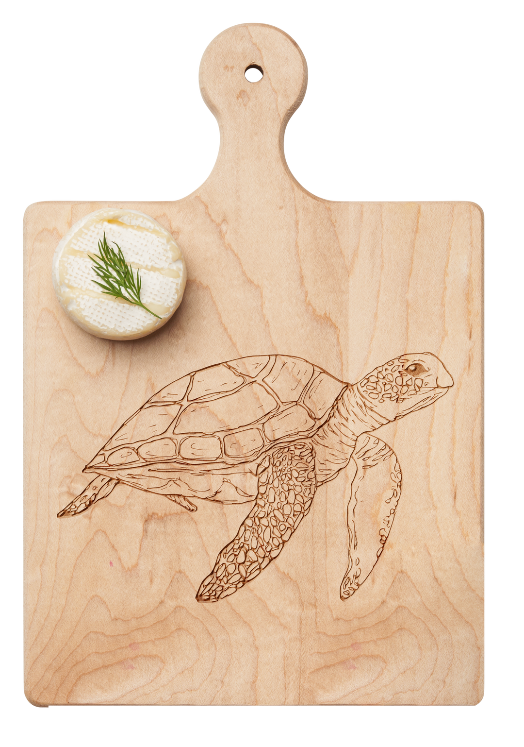 Artisan Maple Paddle Board | Turtle | 9" x 6"