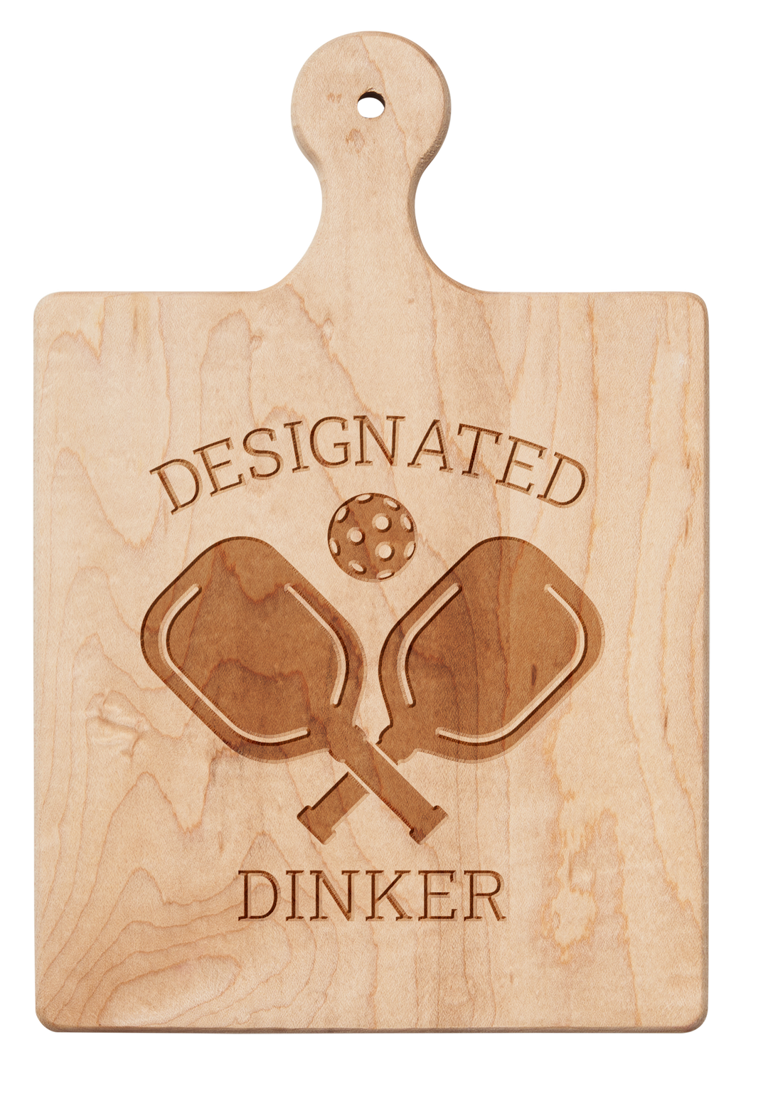 Artisan Maple Paddle Board | Designated Dinker | 9" x 6"