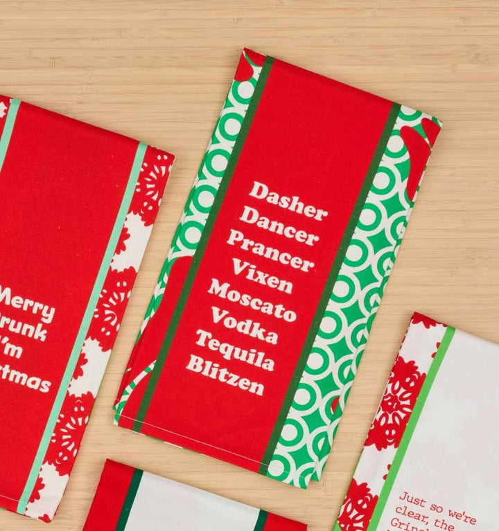 CHRISTMAS Blitzen Dish Towel