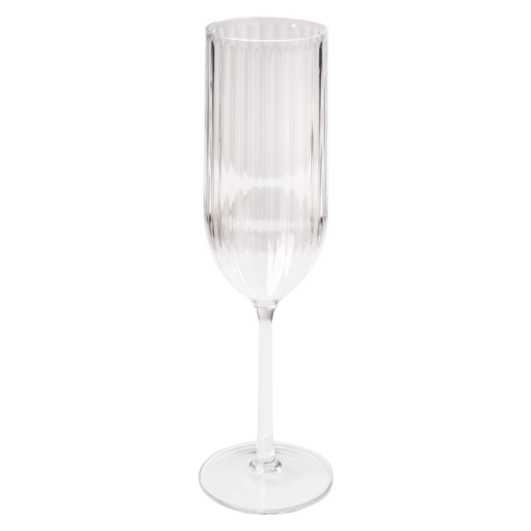 Champagne Modern Tall | Clear | 8 Oz