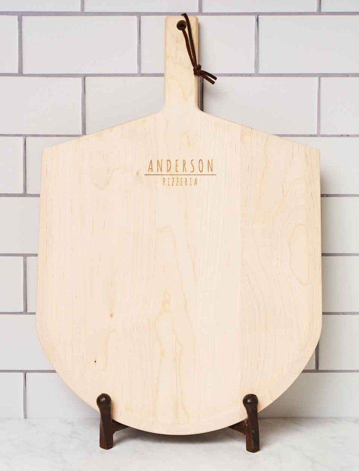 Personalized Maple Wood Pizza Peel 14 x 21"