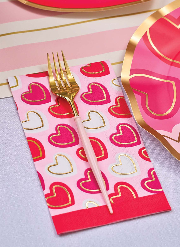 Blush & Gold Bella Assorted Plastic Cutlery/36pc, Service for 12