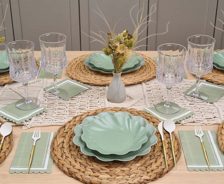 Simply Eco Compostable Table Setting - Sage