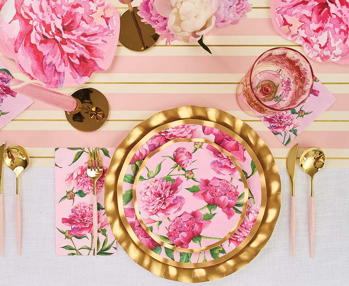 Cocktail Napkin Pink Peonies - 20pkg