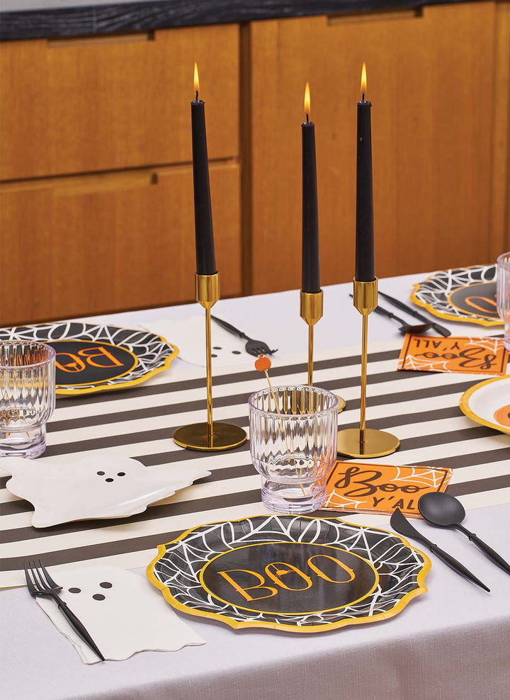 All Black Bella Assorted Plastic Cutlery/24pc, Service for 8