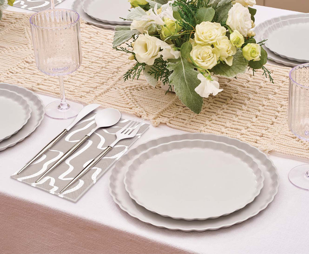 Silver Bella Assorted Plastic Cutlery/24pc, Service for 8