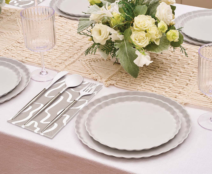 Silver Bella Assorted Plastic Cutlery/24pc, Service for 8