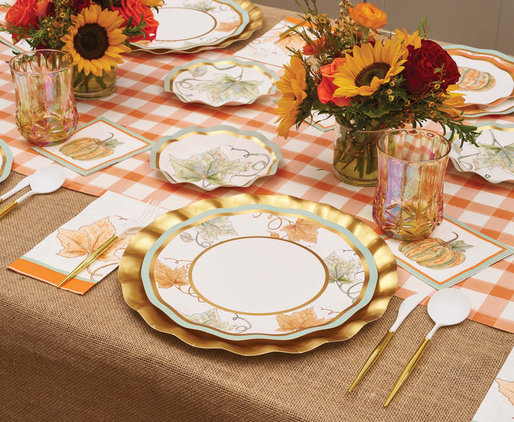 Bright & Thankful Wavy Dinner Plate/8pk