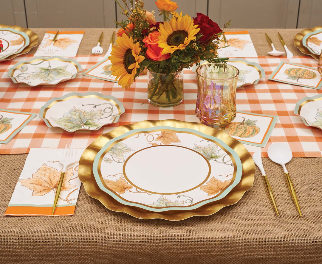 Bright & Thankful Wavy Dinner Plate/8pk