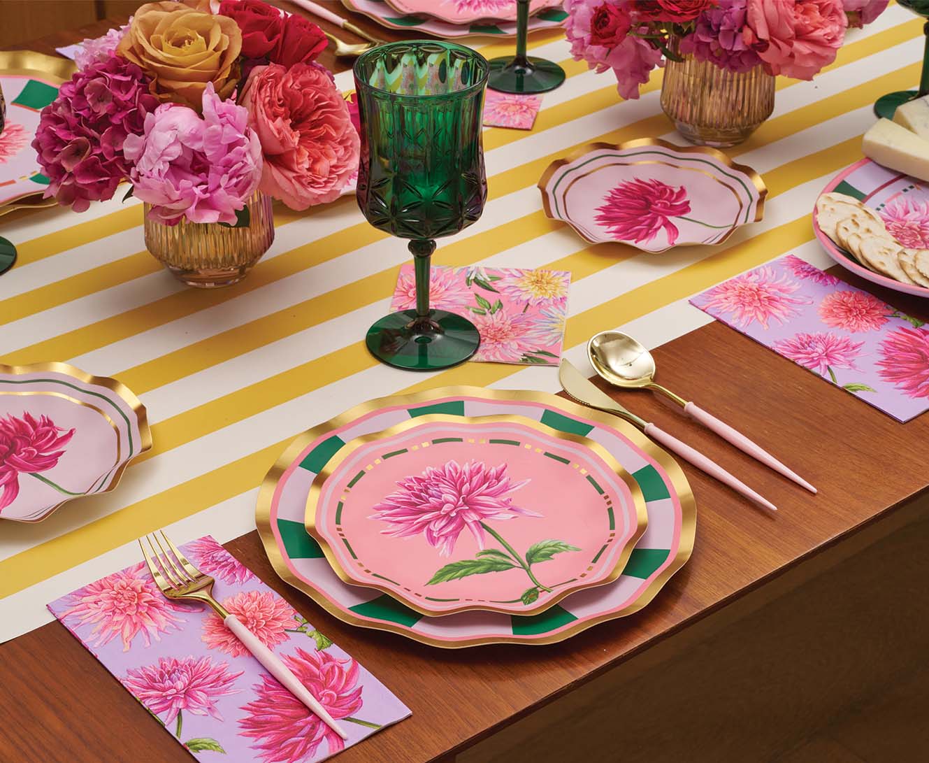 Dahlia Garden Table Setting – Sophistiplate LLC