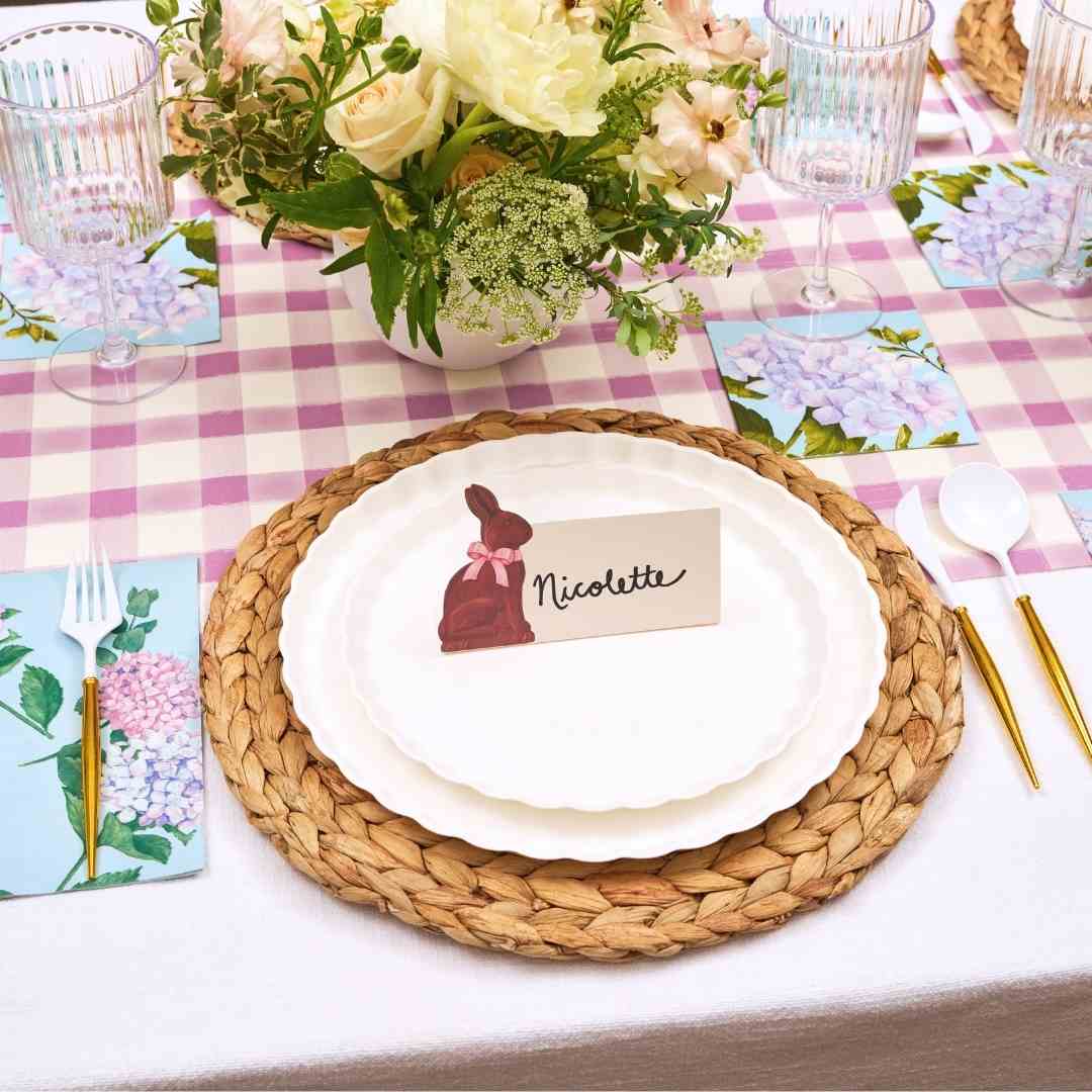 Chocolate Bunny Place Cards - Pack of 12