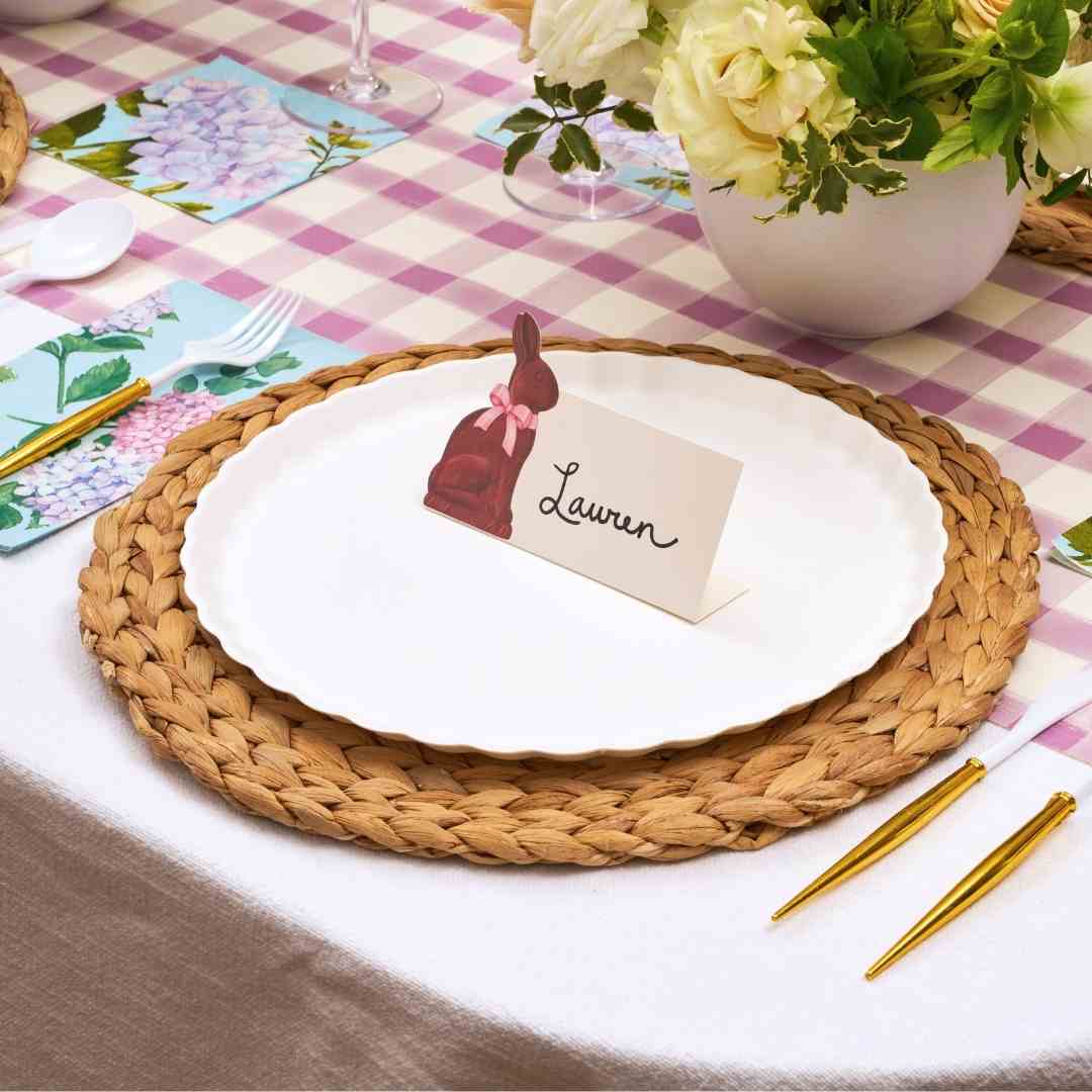 Chocolate Bunny Place Cards - Pack of 12