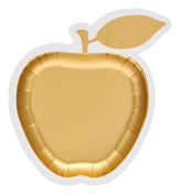 Golden Apple Die Cut Apple Salad Plate/8pk