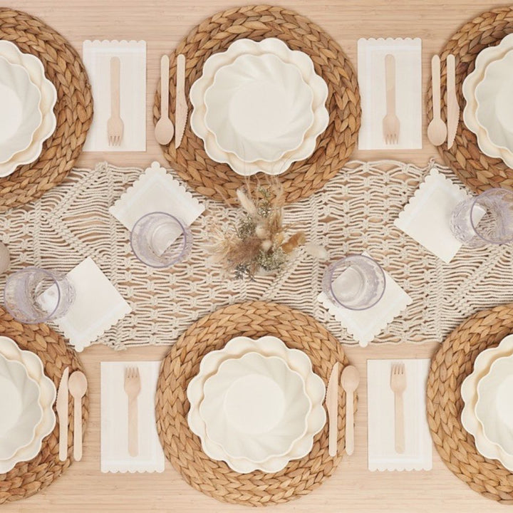 Simply Eco Compostable Table Setting - Cream