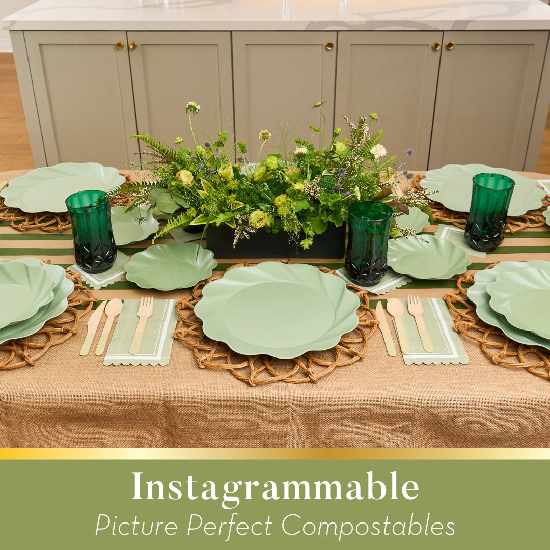 Simply Eco Dinner Plate Sage 8pkg