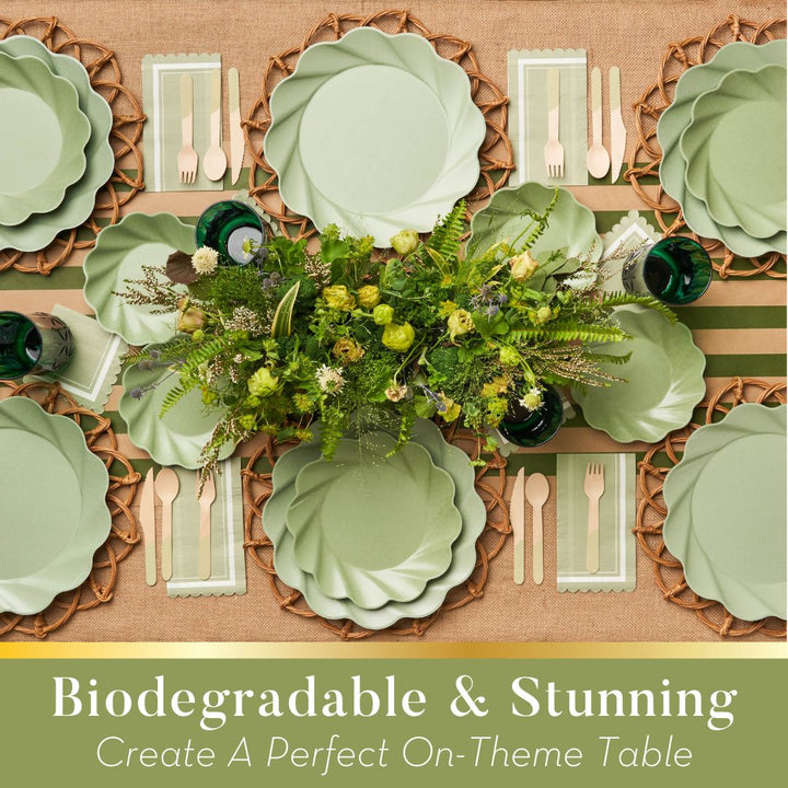Simply Eco Extra Large Plate- Sage/8pk