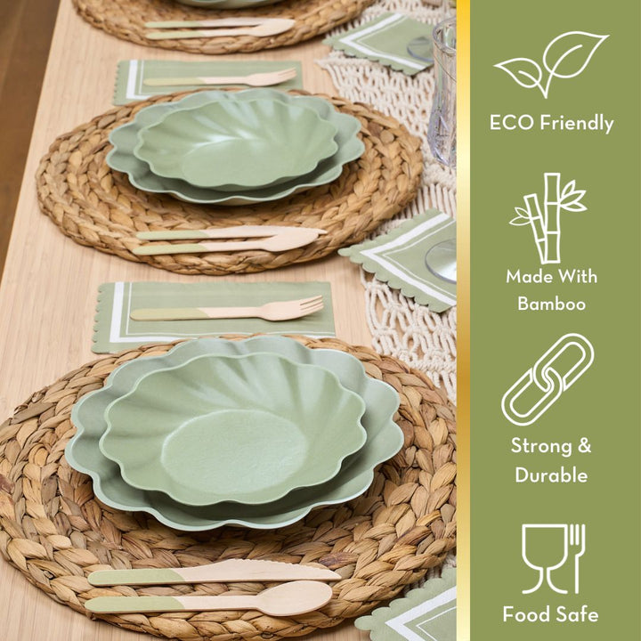 Simply Eco Compostable Extra Large Plate Sage - 8pk