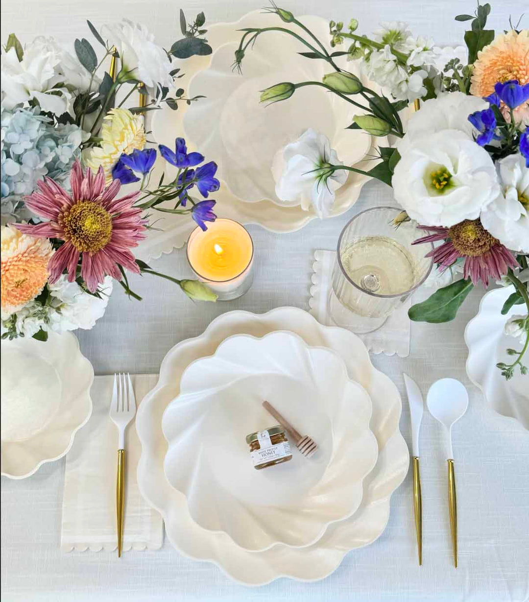Simply Eco Compostable Table Setting - Cream