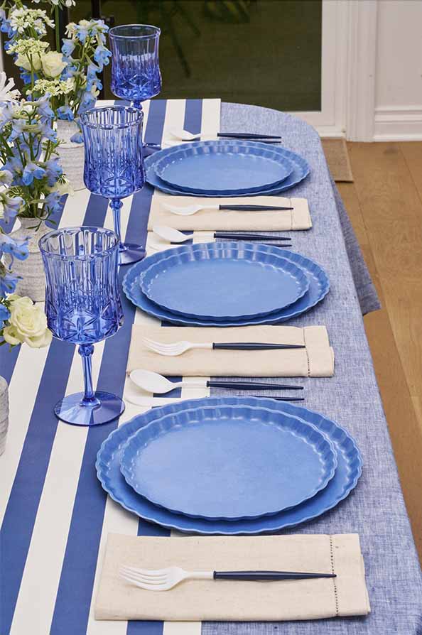 Simply Eco Dinner Plate- French Blue/8pkg – Sophistiplate LLC