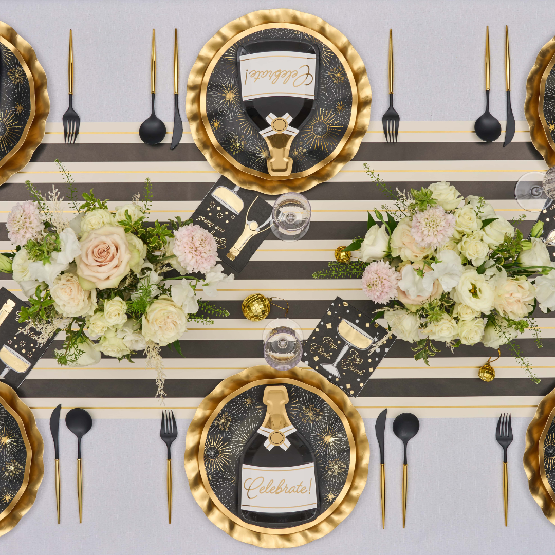 Wavy Dinner Plate Celebrate Good Times/8 pkg