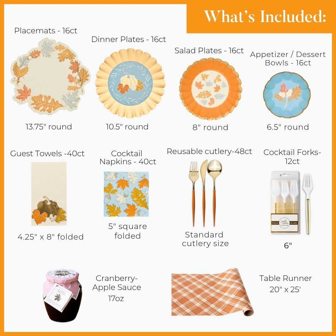 Gilded Harvest: Thanksgiving Table for 16