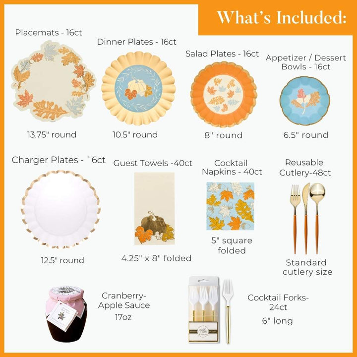 Gilded Harvest: Thanksgiving Table for 16