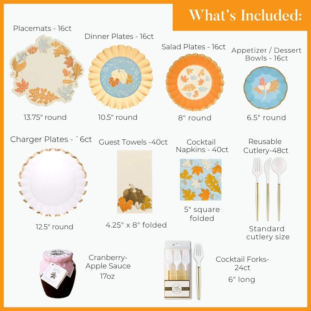 Gilded Harvest: Thanksgiving Table for 16