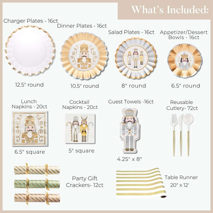 Gilded Nutcracker: Christmas Table for 16