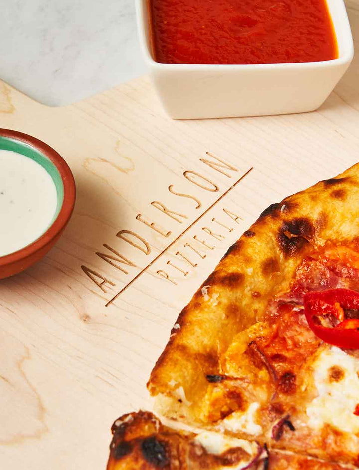 Personalized Maple Wood Pizza Peel 14 x 21"