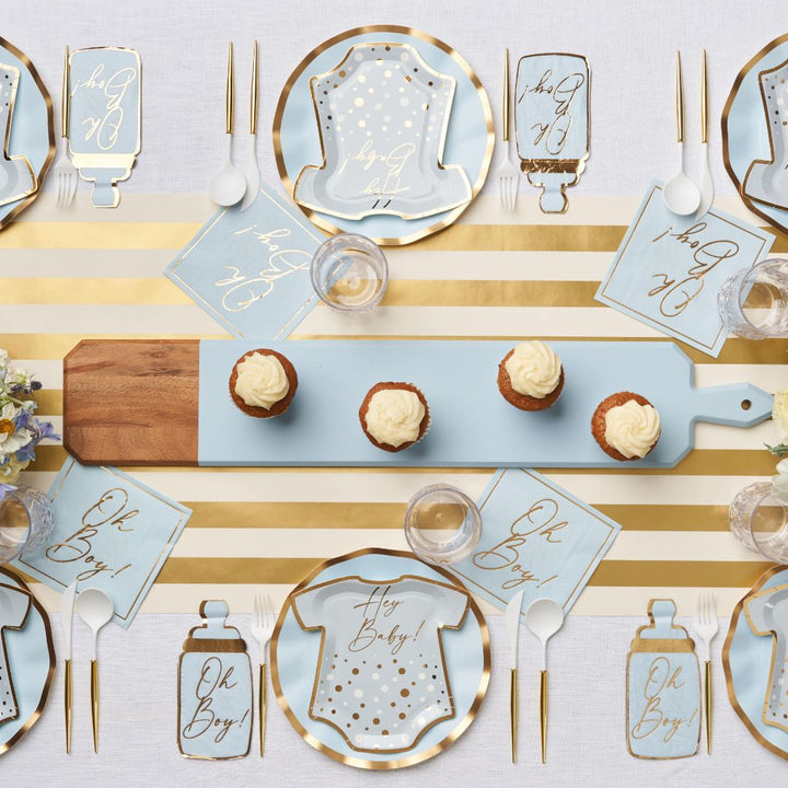 Hey Baby Blue Table Setting