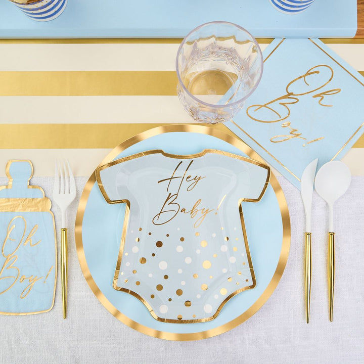 Hey Baby Blue Table Setting