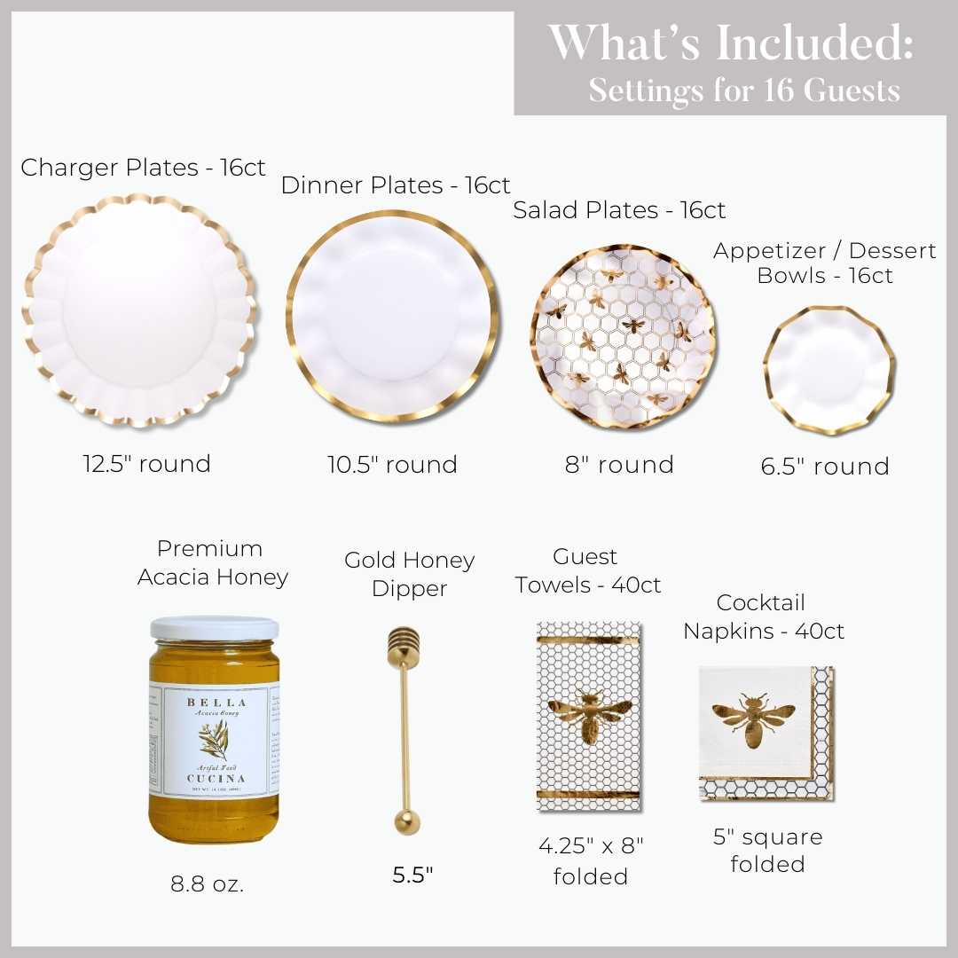 Ultimate Rosh Table for 16: Gilded Honey