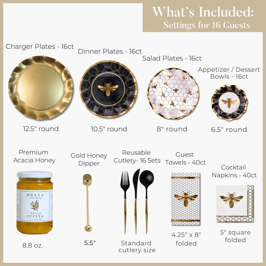 Ultimate Rosh Table for 16: Honeybee