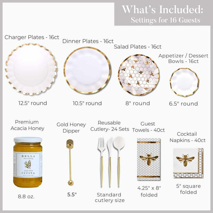 Ultimate Rosh Table for 16: Gilded Honey