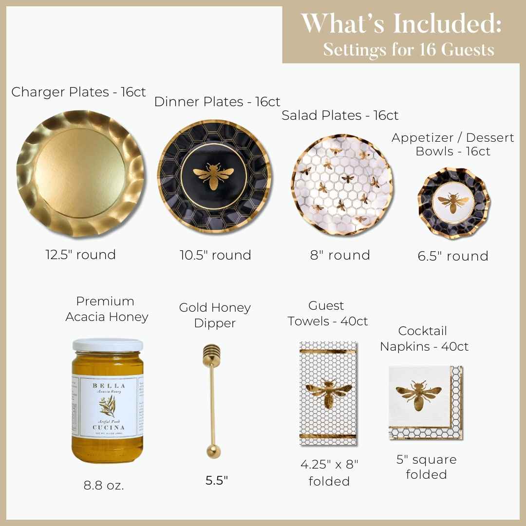 Ultimate Rosh Table for 16: Honeybee