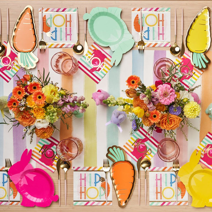 Hoppy Easter Table Setting For 8 Guests