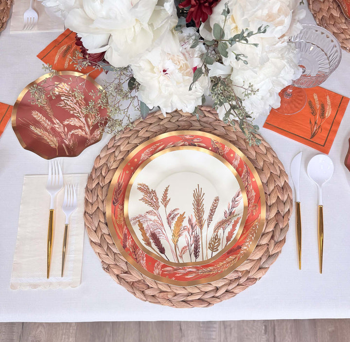 Harvest Wheat Table Setting