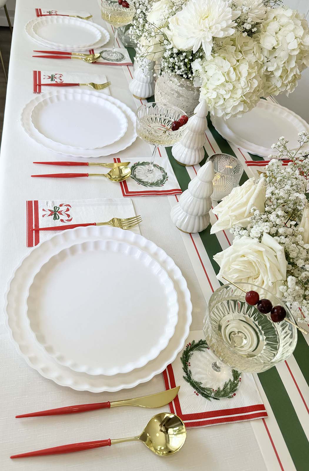 Holiday Hearth Table Setting