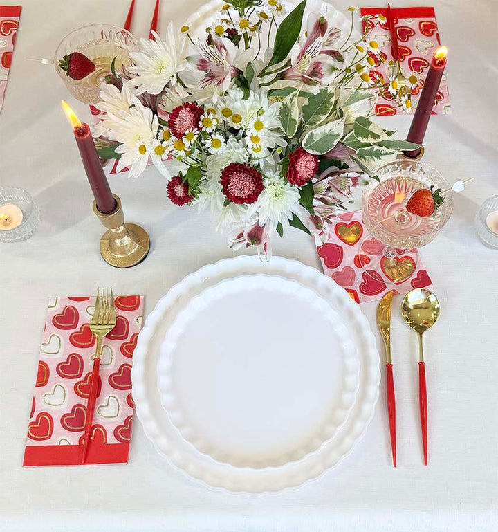 Hearts Adorned Table Setting