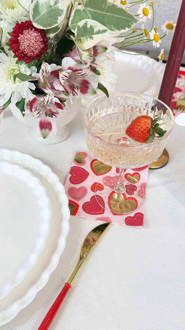 Hearts Adorned Table Setting