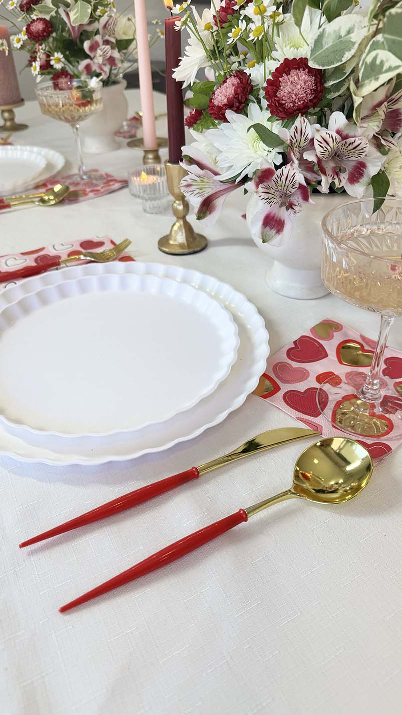 Hearts Adorned Table Setting